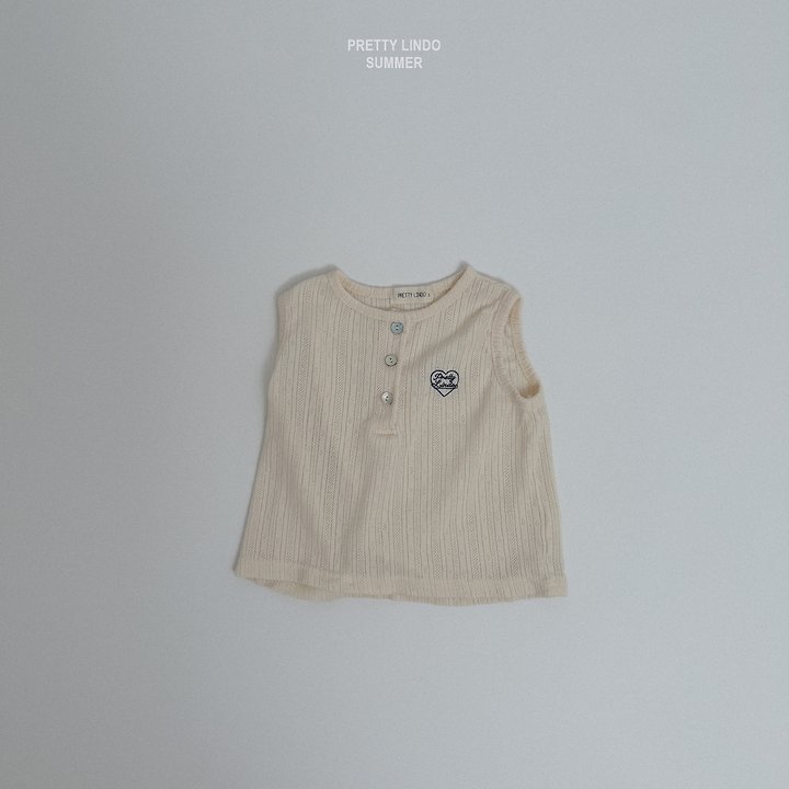 Lindo - Korean Baby Fashion - #babyfever - My Heart Sleeveless Tee - 5