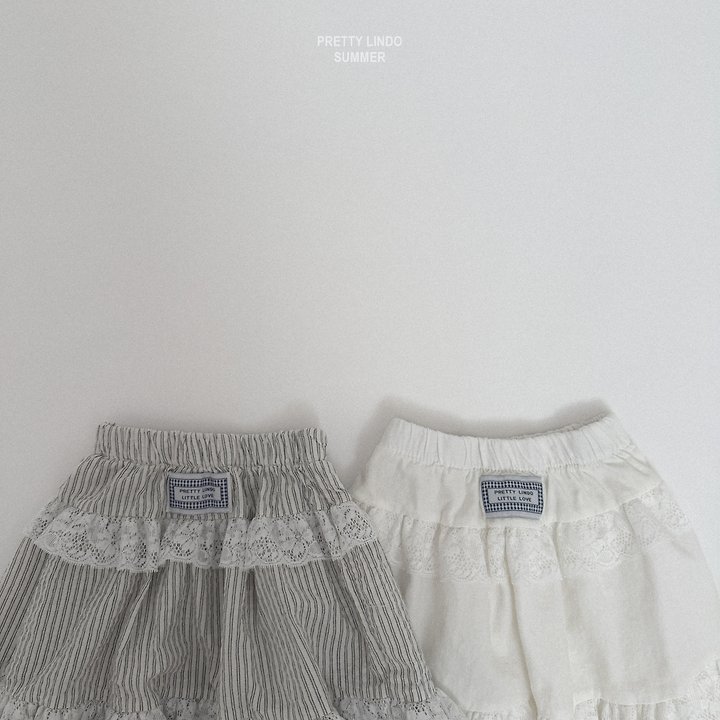 Lindo - Korean Baby Fashion - #babyfever - Mary Tiered Skirt (Ivory) - 5