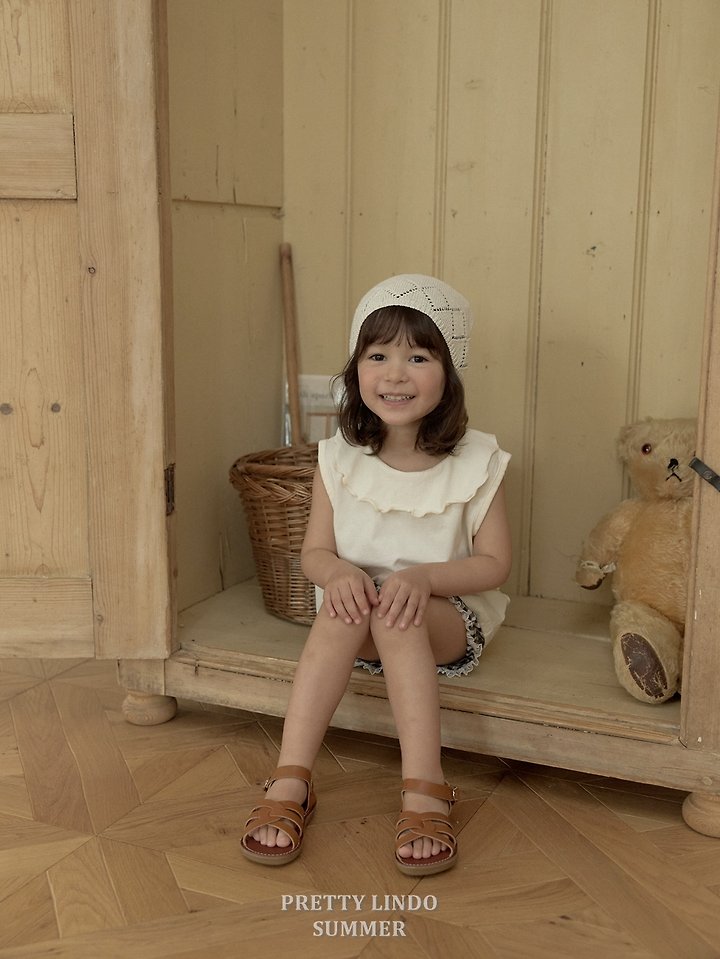 Lindo - Korean Baby Fashion - #babygirlfashion - Frill Sleeveless Tee - 12