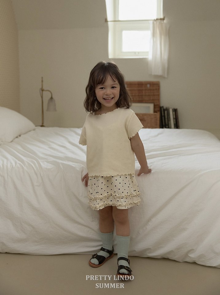 Lindo - Korean Baby Fashion - #babygirlfashion - Span Raw-Edge Tee - 10