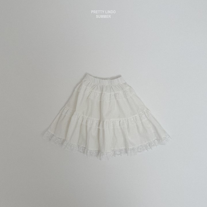 Lindo - Korean Baby Fashion - #babygirlfashion - Mary Tiered Skirt (Ivory) - 6
