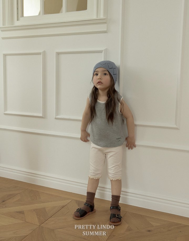 Lindo - Korean Baby Fashion - #babyoninstagram - Lace Sleeveless Tee - 6