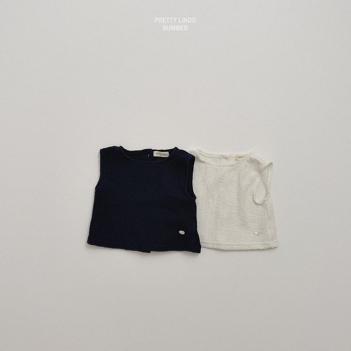 Lindo - Korean Baby Fashion - #babyoninstagram - Eyelet Sleeveless Blouse