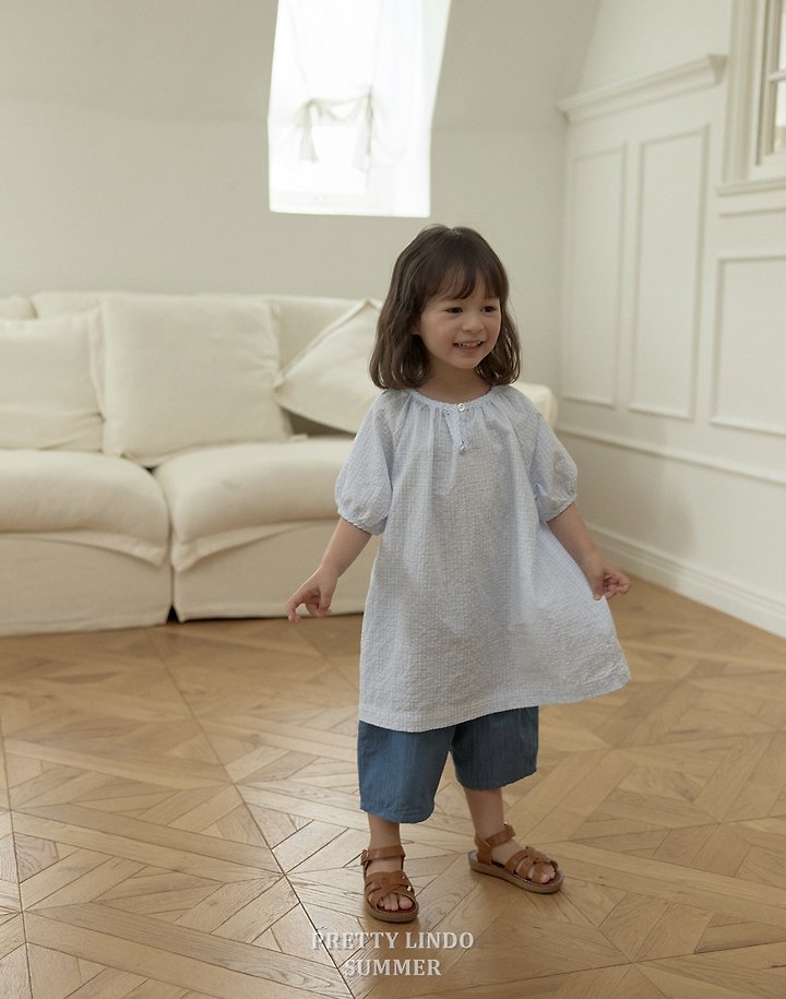 Lindo - Korean Baby Fashion - #babyoninstagram - Rib Shirring One-piece - 12