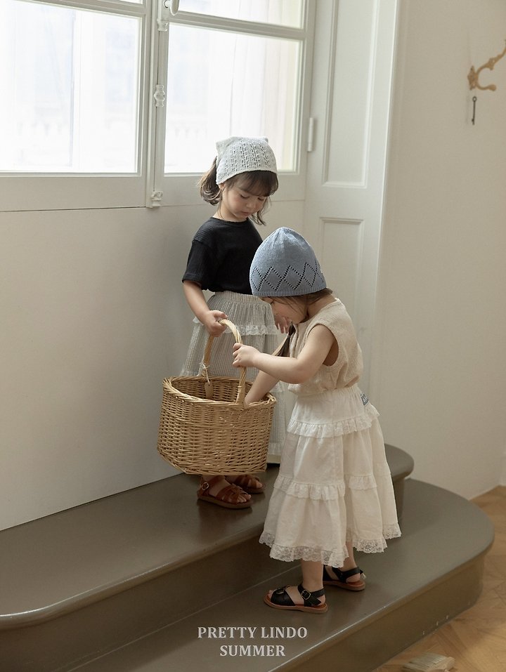 Lindo - Korean Baby Fashion - #babyoninstagram - Mary Tiered Skirt (Ivory) - 8
