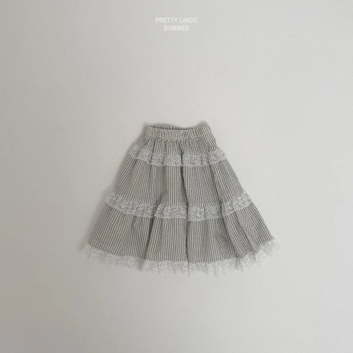 Lindo - Korean Baby Fashion - #babyoninstagram - Mary Tiered Skirt (Stripe) - 7