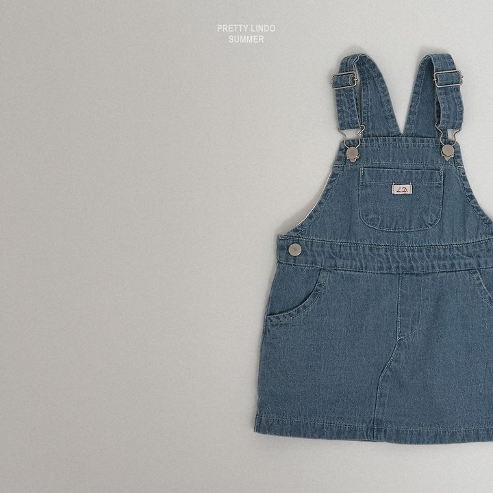 Lindo - Korean Baby Fashion - #babyootd - Denim Overall One-piece - 3