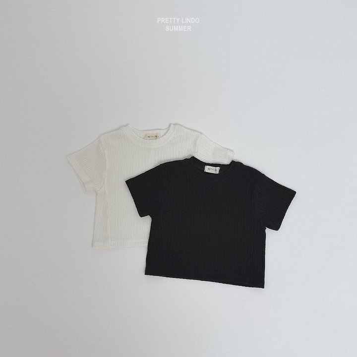Lindo - Korean Baby Fashion - #babyootd - Knit Line Tee - 5