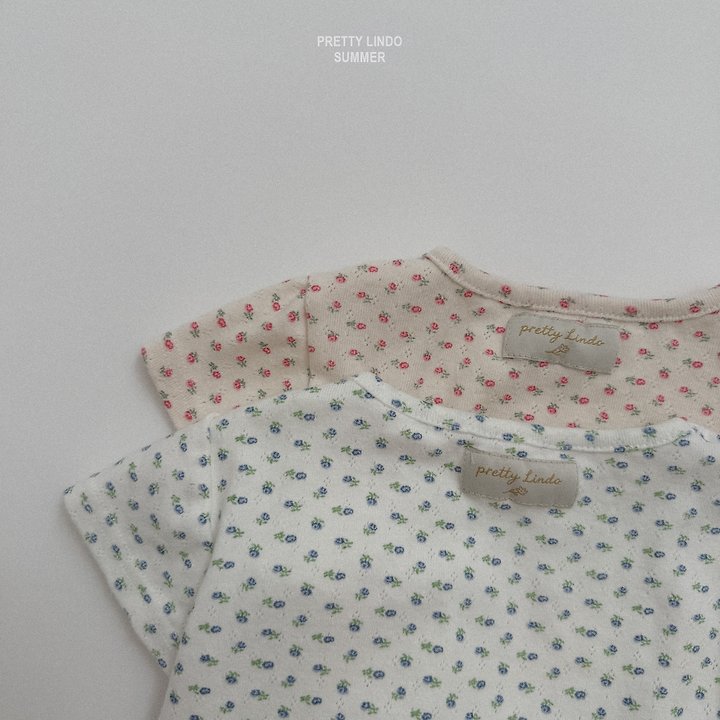 Lindo - Korean Baby Fashion - #babyoninstagram - Flower Short-Sleeve Tee - 4