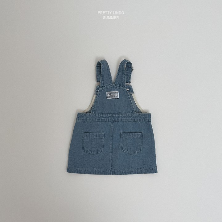 Lindo - Korean Baby Fashion - #babyoutfit - Denim Overall One-piece - 5