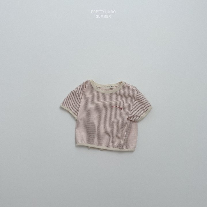 Lindo - Korean Baby Fashion - #babyoutfit - Pin Stripe Tee - 4