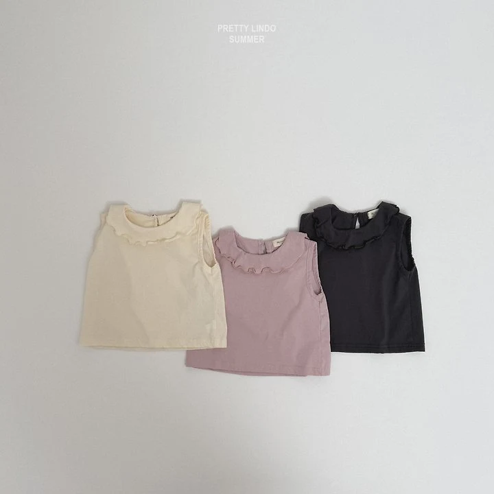 Lindo - Korean Baby Fashion - #babyoutfit - Frill Sleeveless Tee