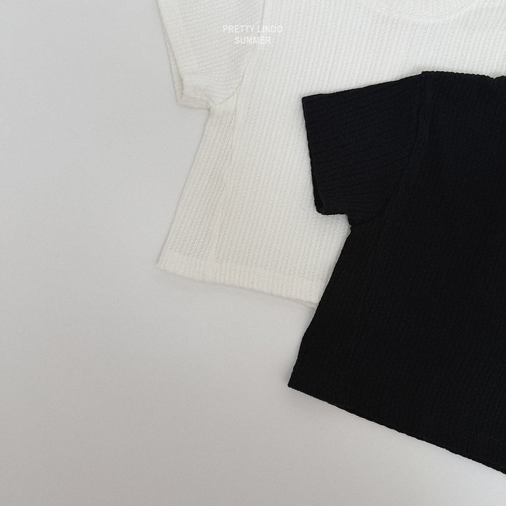 Lindo - Korean Baby Fashion - #babyoutfit - Knit Line Tee - 6