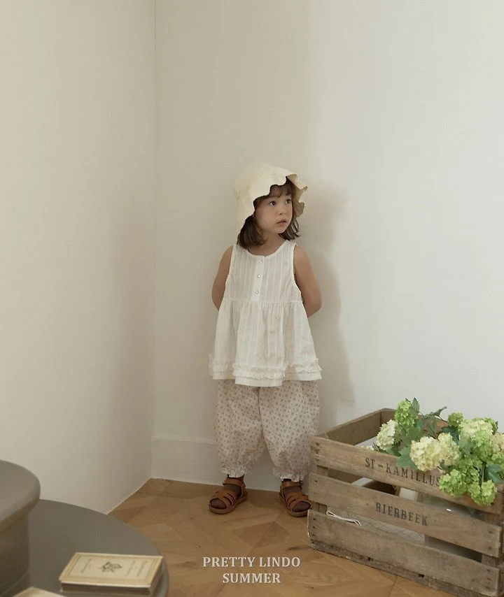 Lindo - Korean Baby Fashion - #babyoutfit - Mimi Shirring Jogger Pants (Flower) - 7