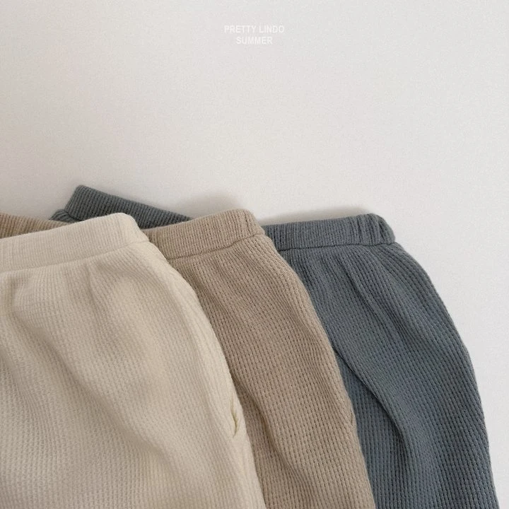 Lindo - Korean Baby Fashion - #babyoutfit - Waffle Jogger Pants - 3