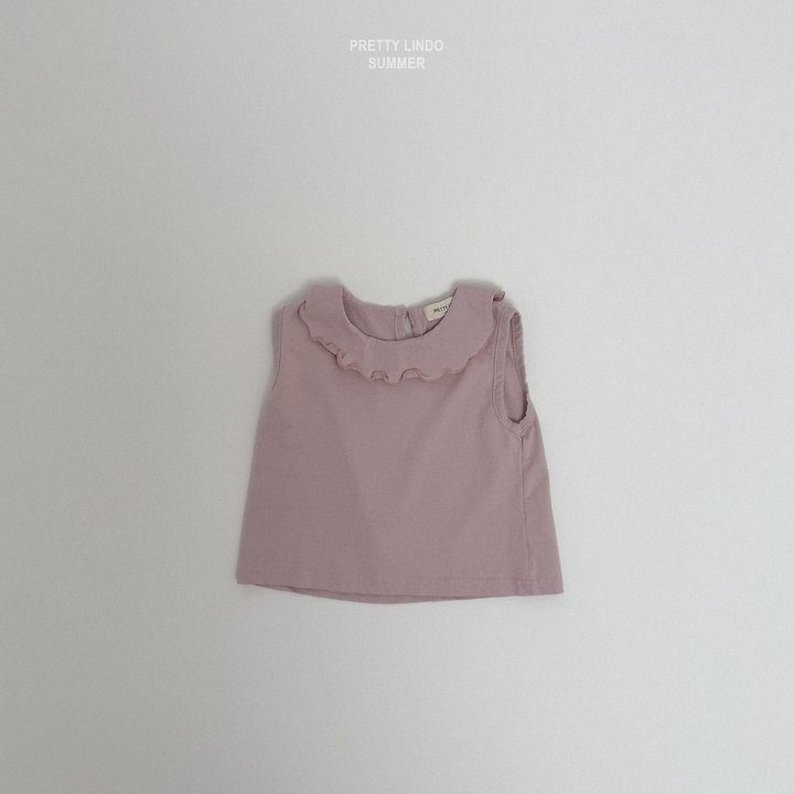 Lindo - Korean Baby Fashion - #babywear - Frill Sleeveless Tee - 3