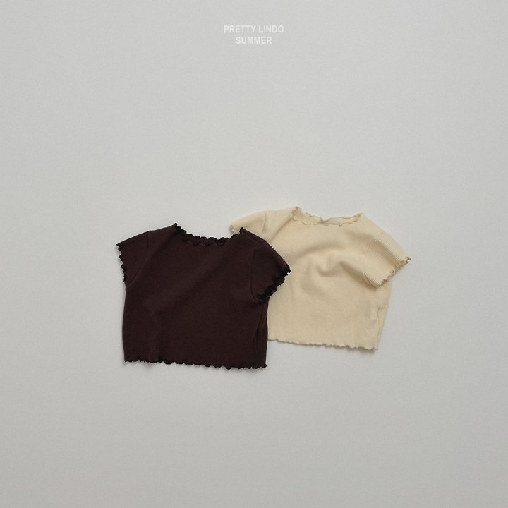 Lindo - Korean Baby Fashion - #babywear - Span Raw-Edge Tee