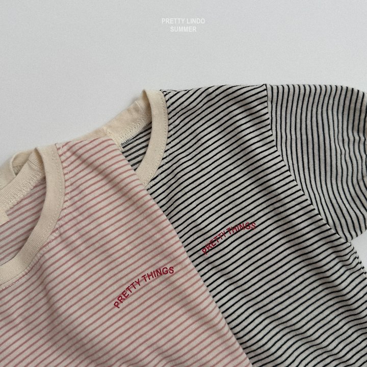 Lindo - Korean Baby Fashion - #onlinebabyboutique - Pin Stripe Tee - 6