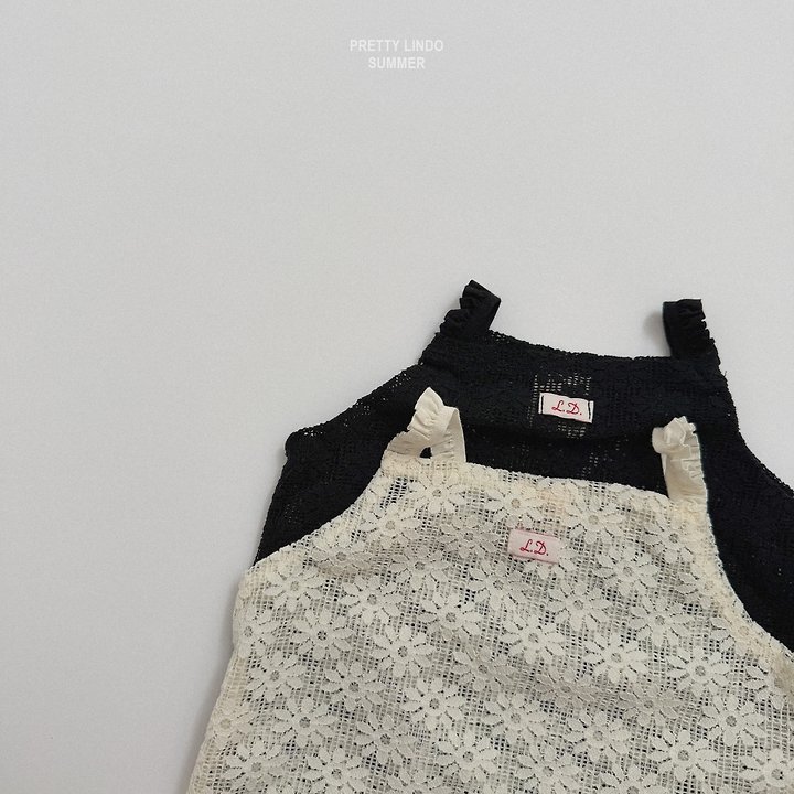 Lindo - Korean Baby Fashion - #onlinebabyboutique - Flower Knit Sleeveless Tee - 5