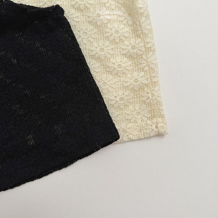 Lindo - Korean Baby Fashion - #onlinebabyshop - Flower Knit Sleeveless Tee - 6