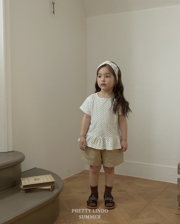 Lindo - Korean Baby Fashion - #onlinebabyshop - Flower Short-Sleeve Tee - 9