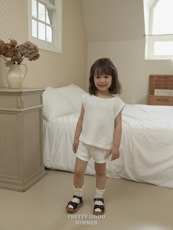 Lindo - Korean Baby Fashion - #onlinebabyshop - Eyelet Sleeveless Blouse - 7