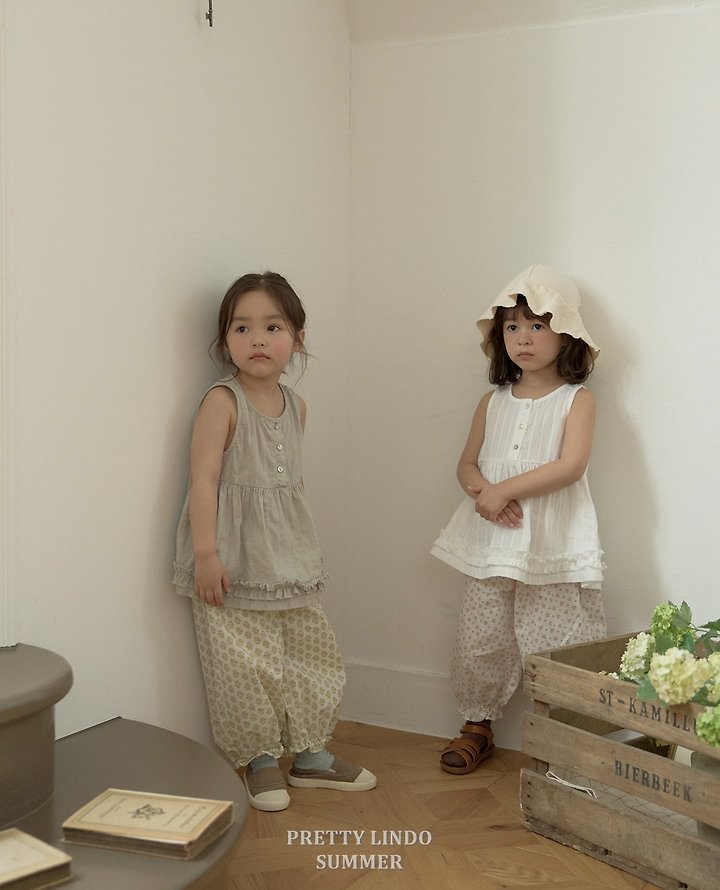 Lindo - Korean Baby Fashion - #onlinebabyshop - Mimi Shirring Jogger Pants (Flower) - 11