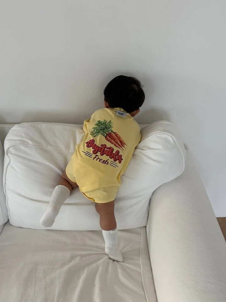 Little Rabbit - Korean Baby Fashion - #babyboutiqueclothing - Veggie Suit - 8