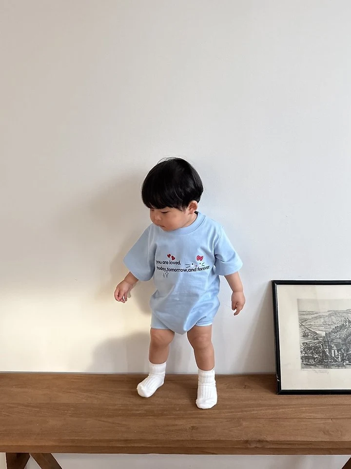 Little Rabbit - Korean Baby Fashion - #babygirlfashion - Love Cat Suit - 11