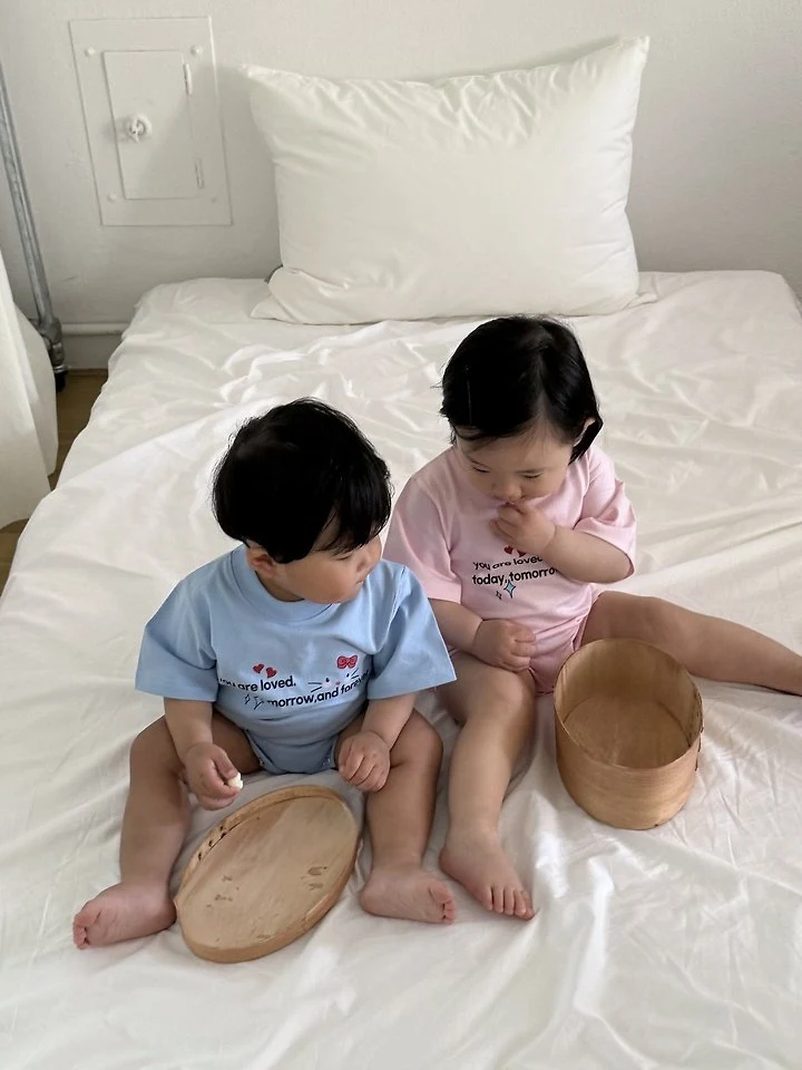 Little Rabbit - Korean Baby Fashion - #onlinebabyboutique - Love Cat Suit - 3