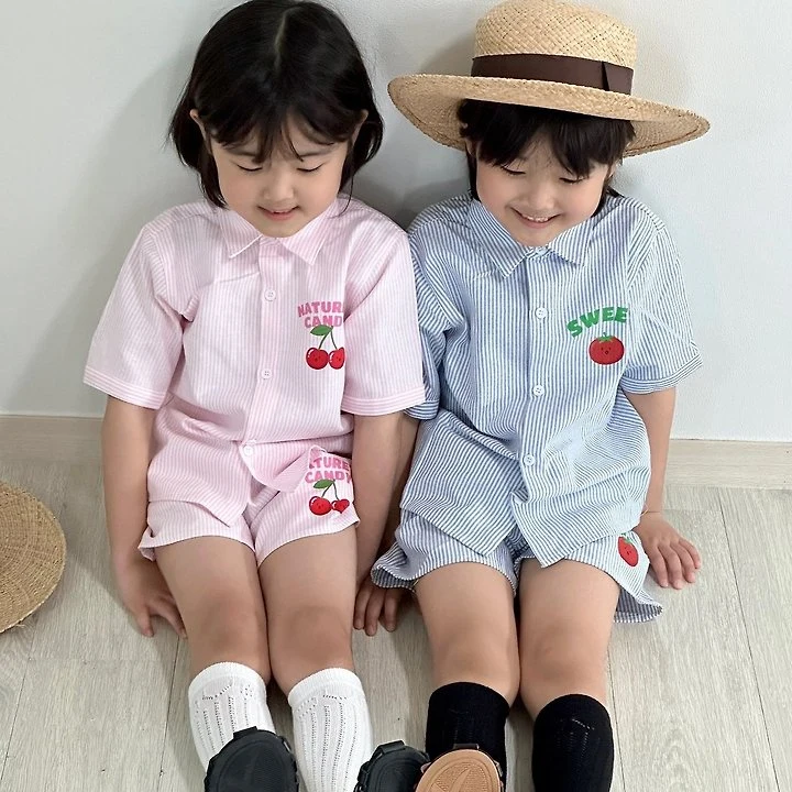 Little Rabbit - Korean Children Fashion - #Kfashion4kids - Shirt Set