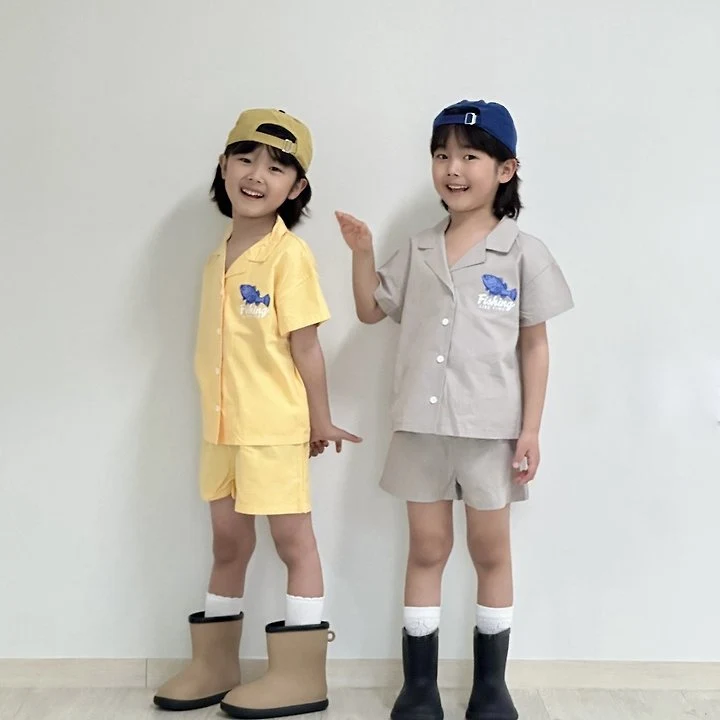 Little Rabbit - Korean Children Fashion - #childrensboutique - Ocean Set - 3