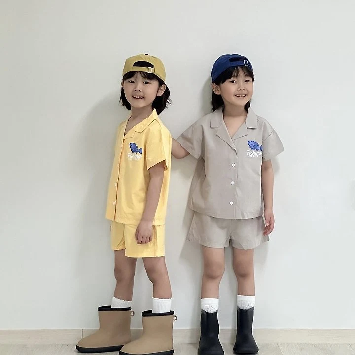 Little Rabbit - Korean Children Fashion - #childrensboutique - Ocean Set - 4