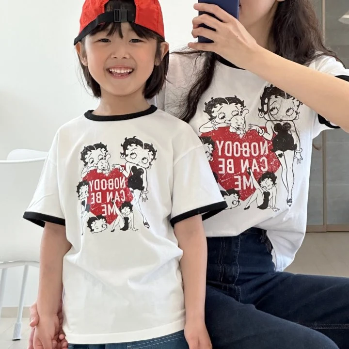 Little Rabbit - Korean Children Fashion - #discoveringself - Betty Boop Tee - 5