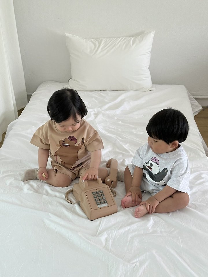 Little Rabbit - Korean Children Fashion - #fashionkids - Board Bears Set