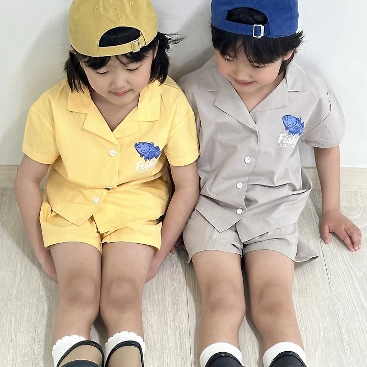 Little Rabbit - Korean Children Fashion - #kidsshorts - Ocean Set - 7