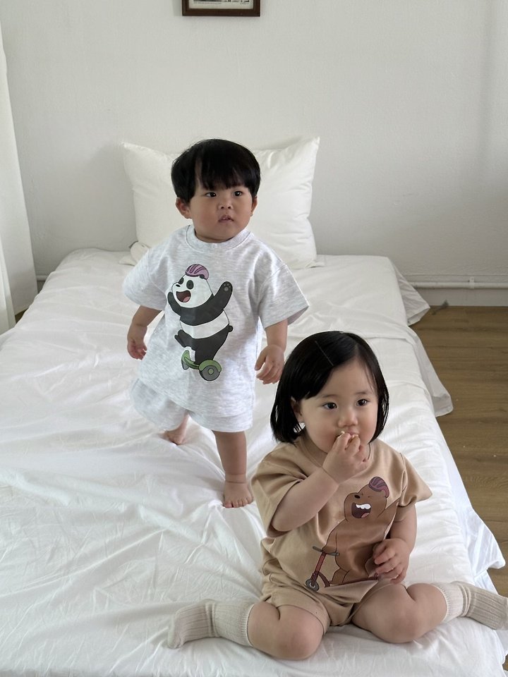 Little Rabbit - Korean Children Fashion - #kidsstore - Board Bears Set - 4