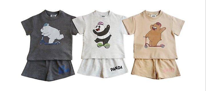 Little Rabbit - Korean Children Fashion - #littlefashionista - Board Bears Set - 6