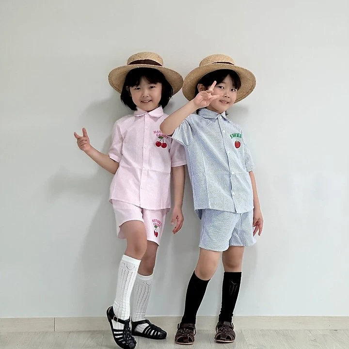 Little Rabbit - Korean Children Fashion - #littlefashionista - Shirt Set - 2
