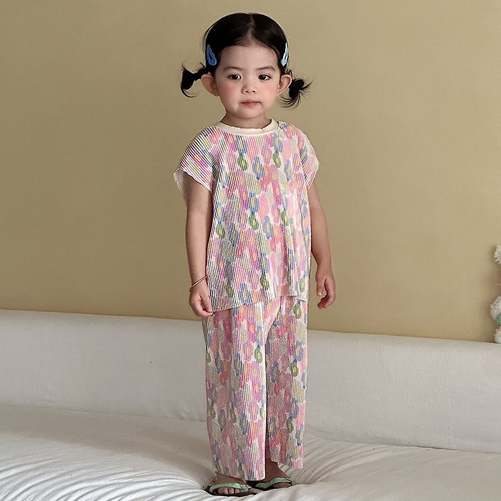 Little Rabbit - Korean Children Fashion - #littlefashionista - Pleats Set