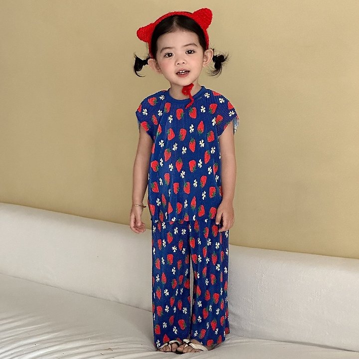 Little Rabbit - Korean Children Fashion - #minifashionista - Pleats Set - 3