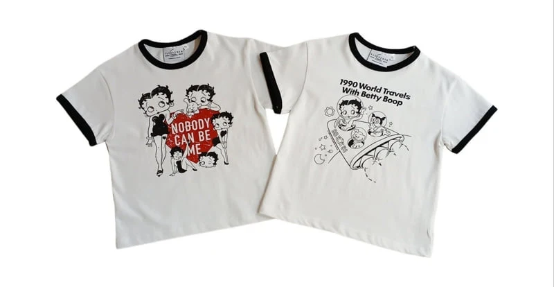 Little Rabbit - Korean Children Fashion - #stylishchildhood - Betty Boop Tee
