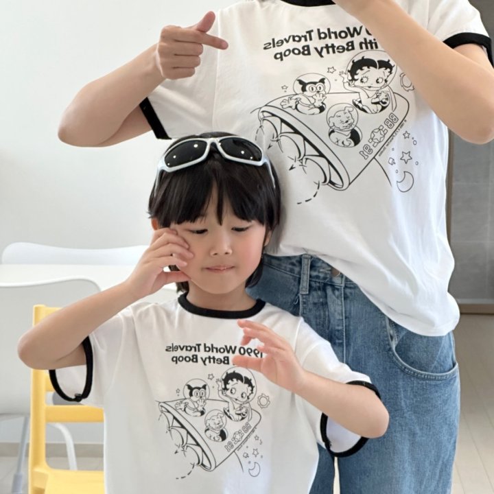 Little Rabbit - Korean Women Fashion - #momslook - Betty Boop Tee (Mom) - 11