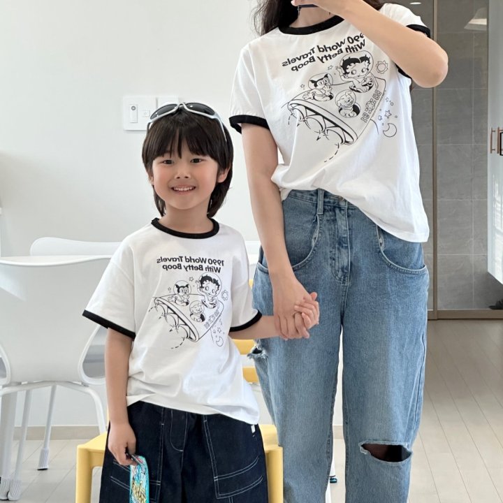 Little Rabbit - Korean Women Fashion - #womensfashion - Betty Boop Tee (Mom) - 12