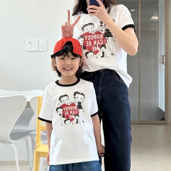 Little Rabbit - Korean Women Fashion - #womensfashion - Betty Boop Tee (Mom) - 6
