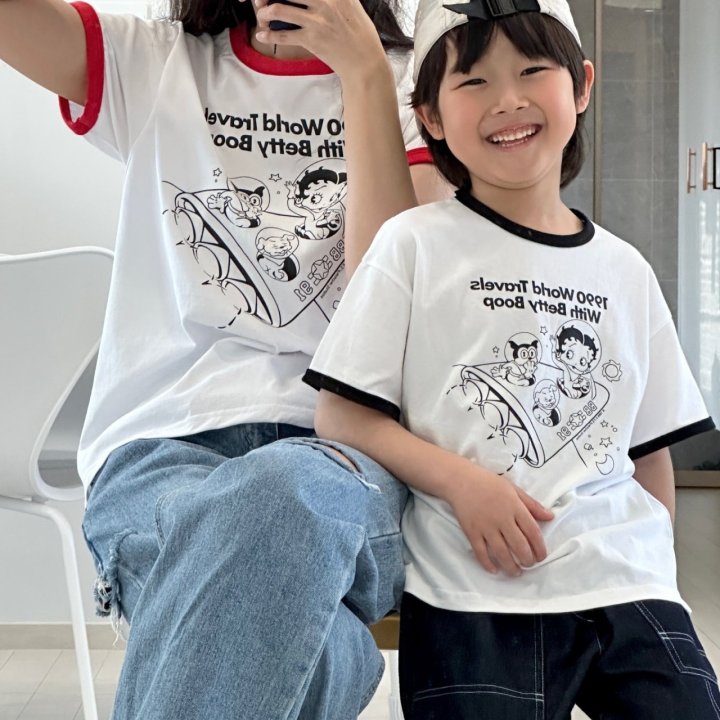 Little Rabbit - Korean Women Fashion - #womensfashion - Betty Boop Tee (Mom) - 8