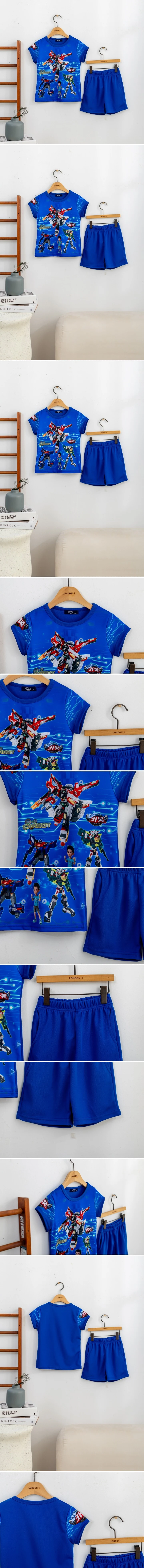 London I - Korean Children Fashion - #Kfashion4kids - Robot Logo Tee