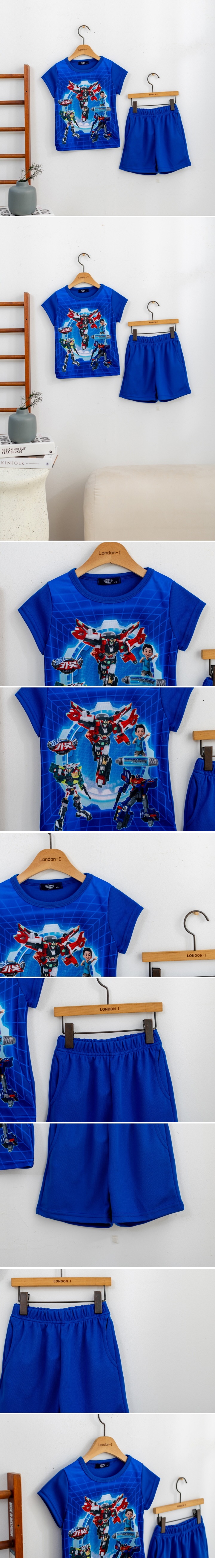 London I - Korean Children Fashion - #childofig - Robot Petrol Guys Tee