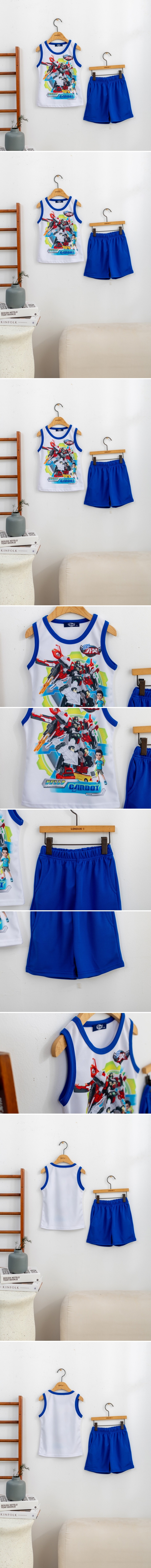 London I - Korean Children Fashion - #discoveringself - Robot Chatan Sleeveless Tee