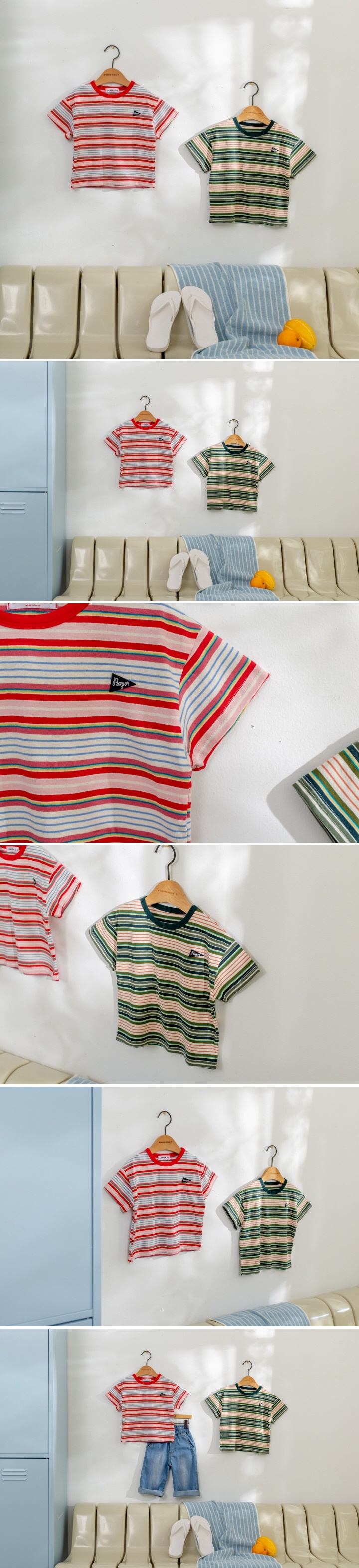 London I - Korean Children Fashion - #fashionkids - Layered Stripe Tee
